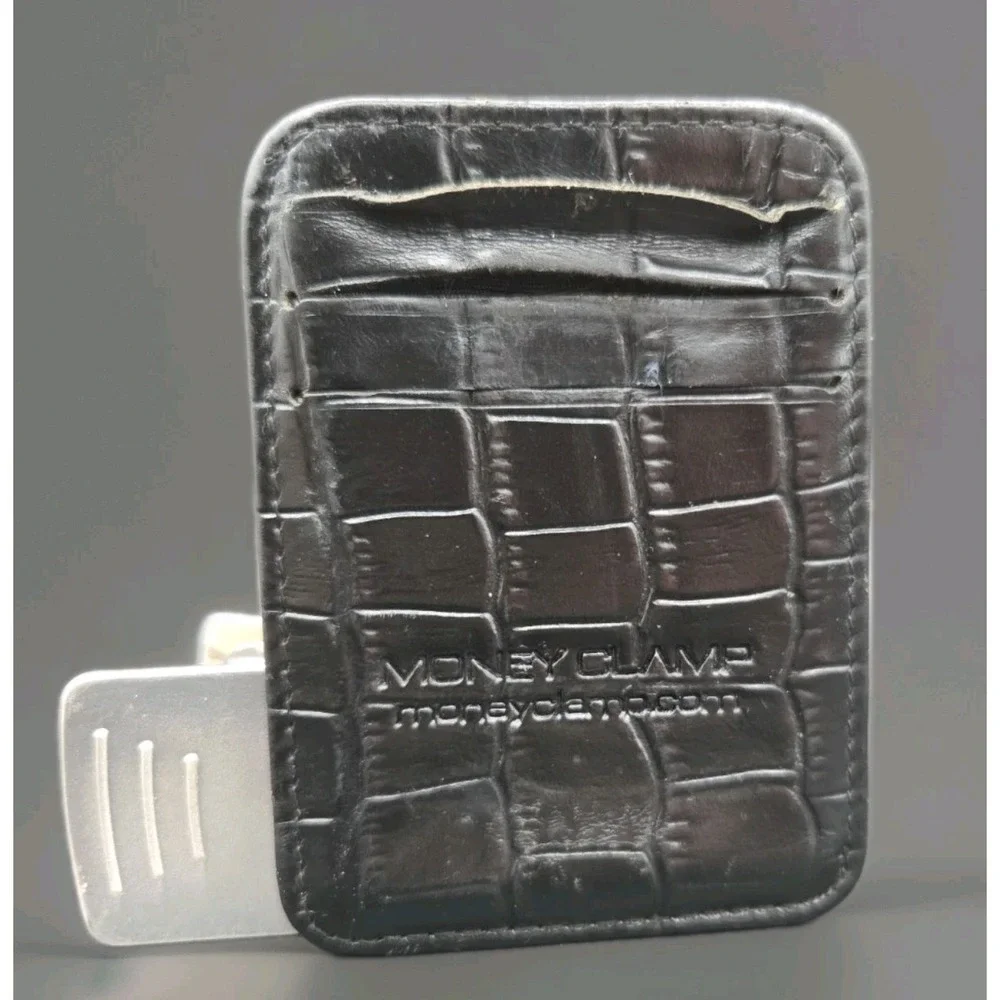 Zurich Silver MoneyClamp and Leather Wallet with RFID blocking technology